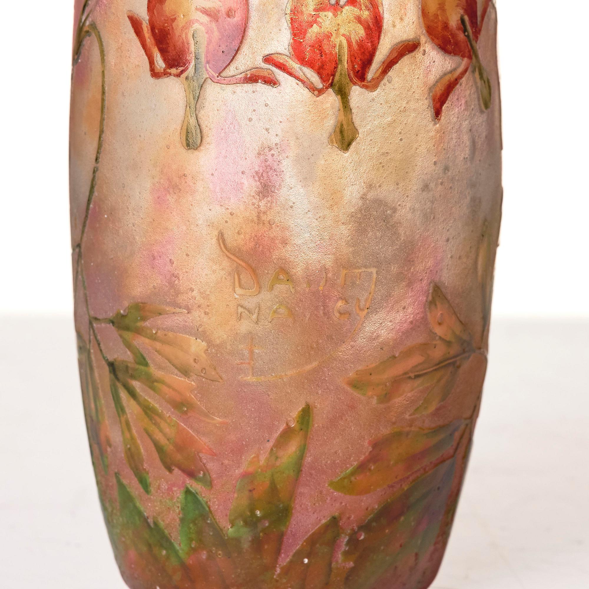 Daum Frères, an Art Nouveau cameo glass vase, Nancy, France, ca 1900.