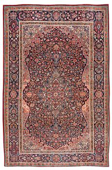 356. SEMI-ANTIQUE KASHAN, probably Dabir. 225 x 147,5 cm.