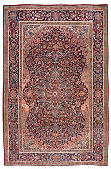 356. SEMI-ANTIQUE KASHAN, probably Dabir. 225 x 147,5 cm.