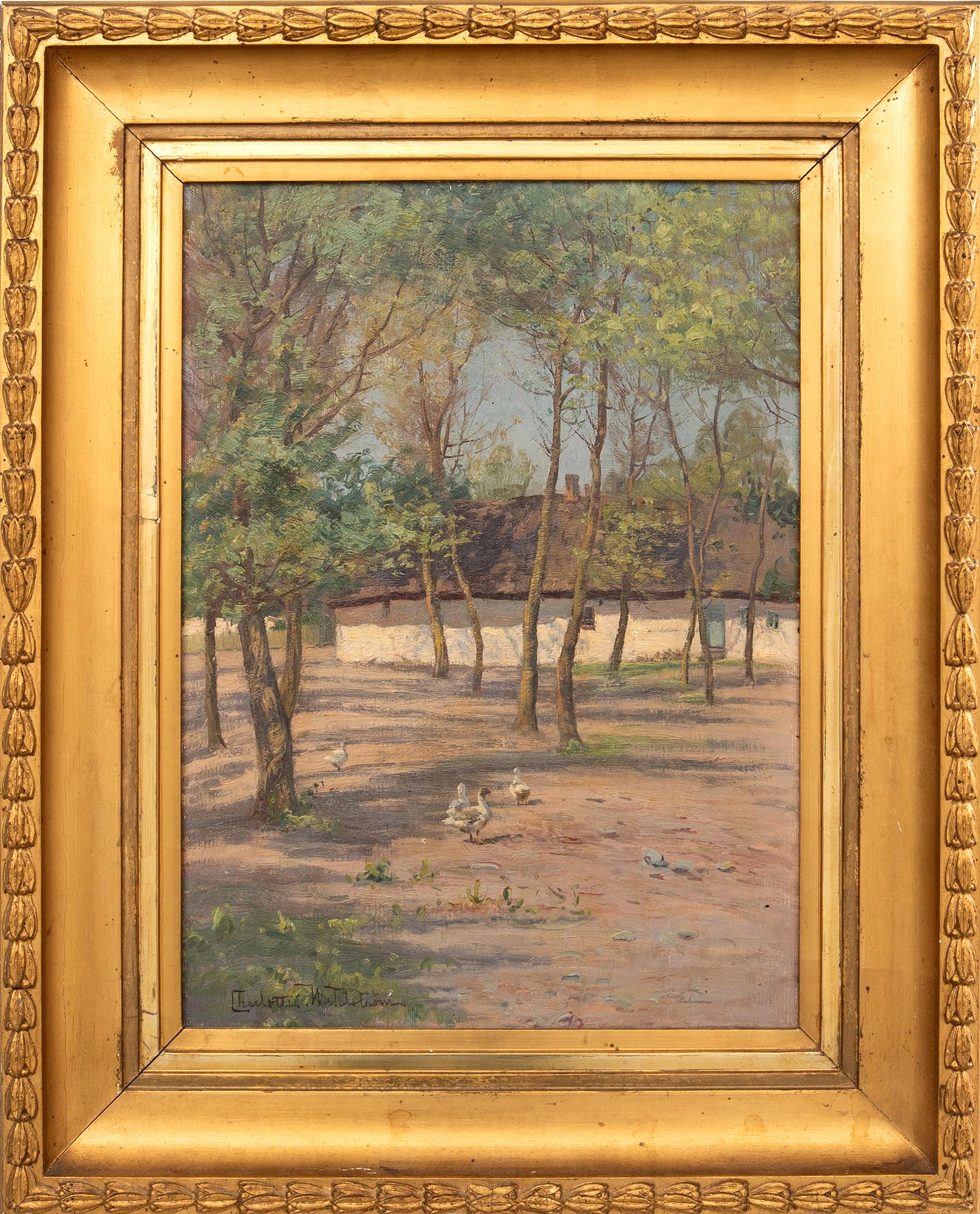 Charlotte Wahlström, Geese at Pasture.