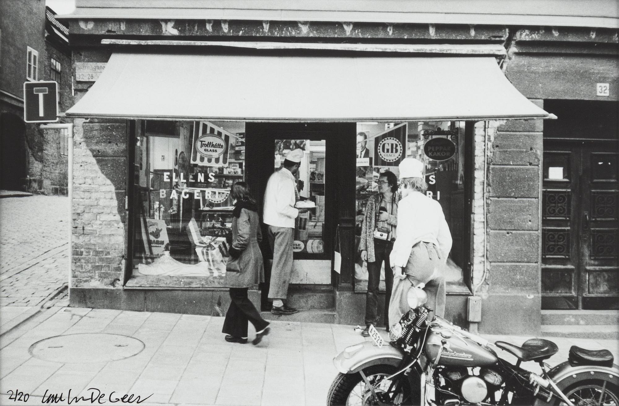 Carl Johan De Geer, Ellens bageri, Ur "Tårtan", 1972.