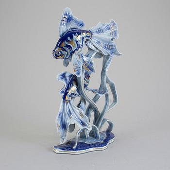 FIGURIN, porslin, Königsblau, Rosenthal. 1900-talets mitt.
