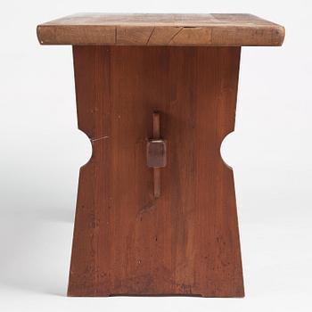 Axel Einar Hjorth, an oak and pine table 'Wärmdö', Nordiska Kompaniet, Sweden 1930s.