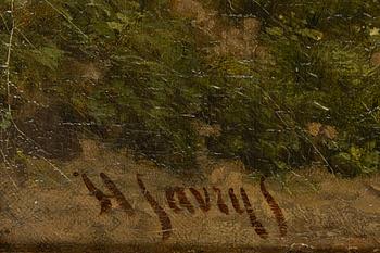 Hendrick Savry, Sommarlandskpa med kor, kalvar och får.