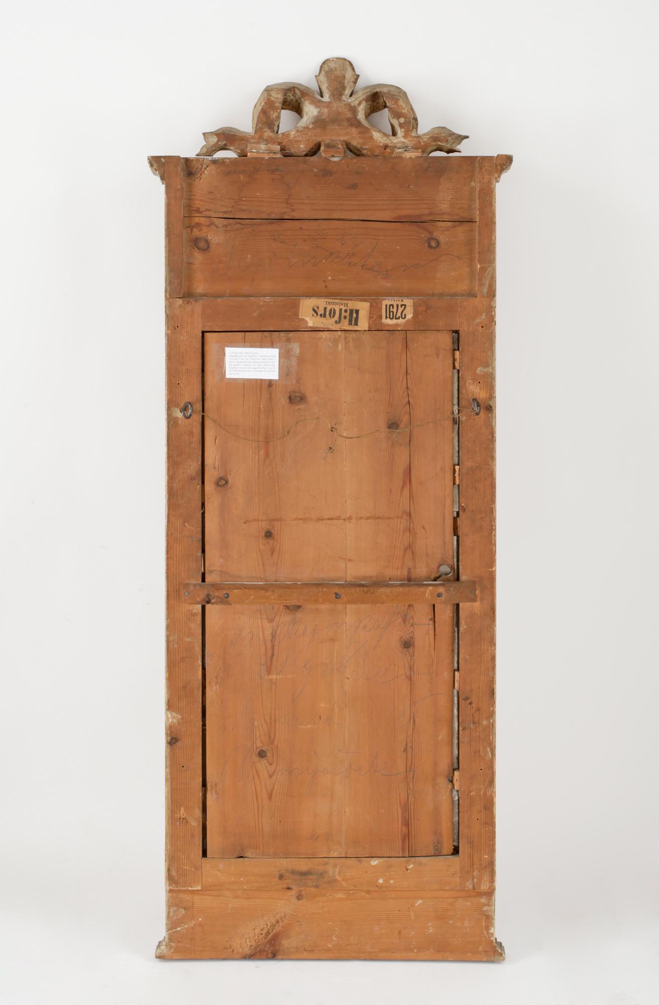 SPEGEL, gustaviansk, Olof Christian Lindmark Stockholm, omkring 1800.