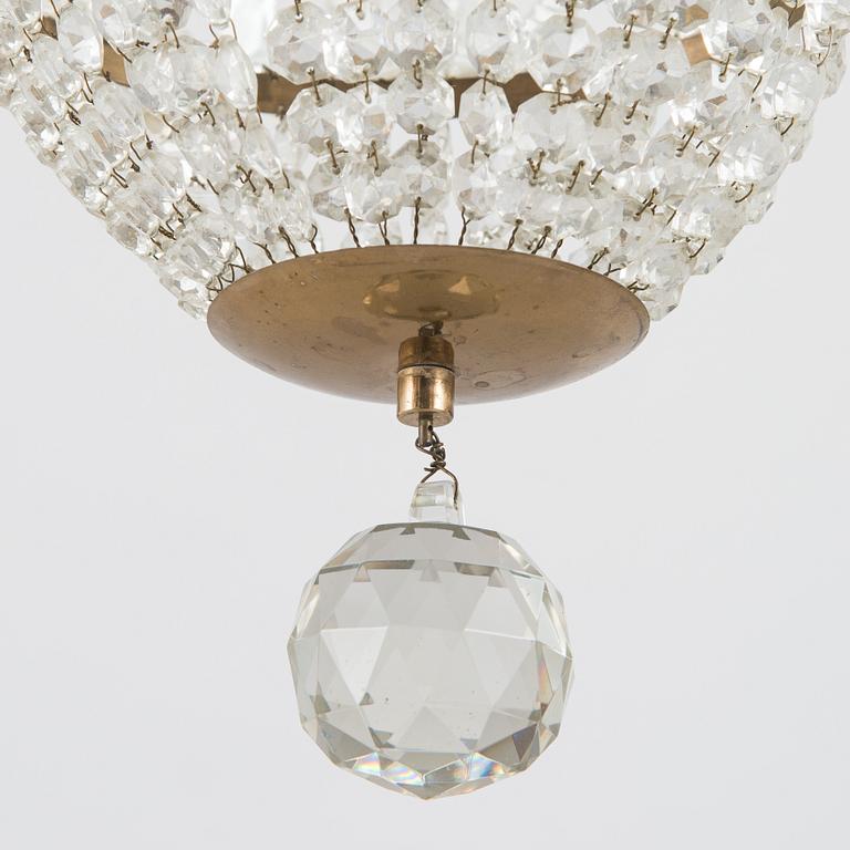 Chandelier, later half of the 20th century.