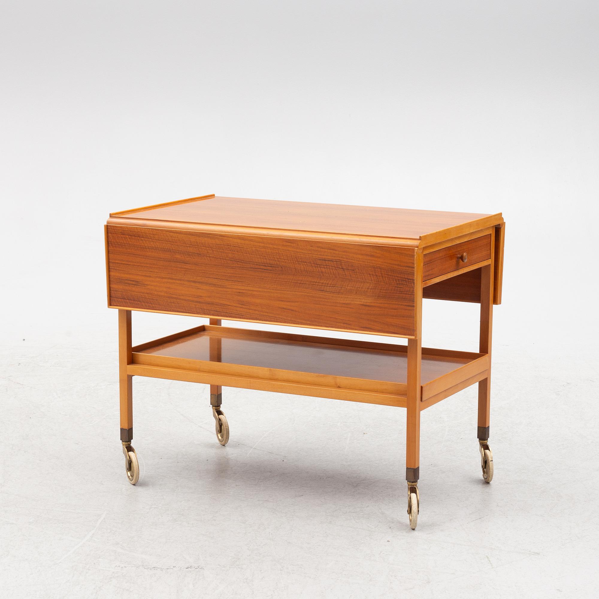 Josef Frank, serving cart, model "756", Svenskt Tenn, second half of the 20th Century.