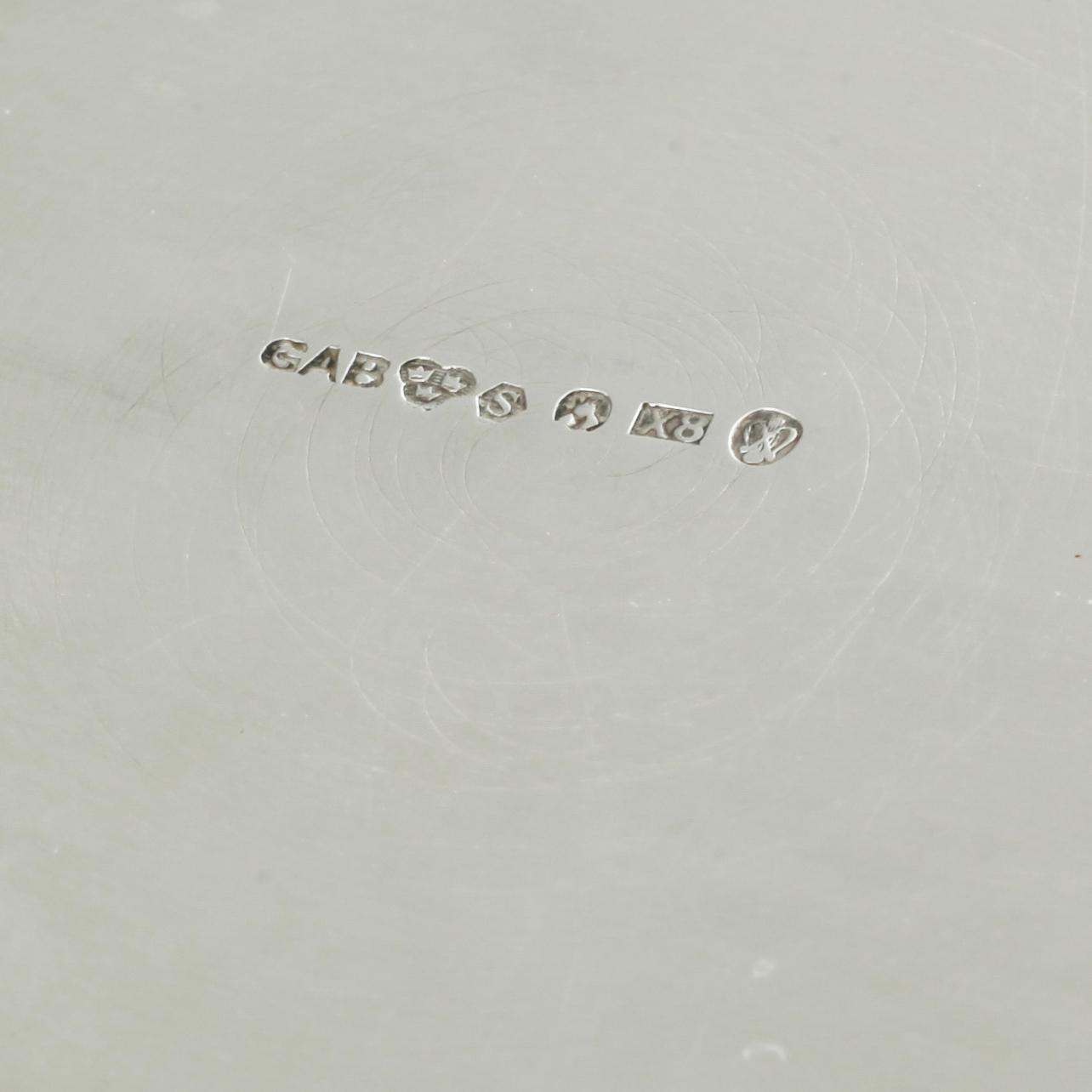 A collection of silver, 7 pcs, i.a needle dishes, 19th-20th century. Weight 335 g.