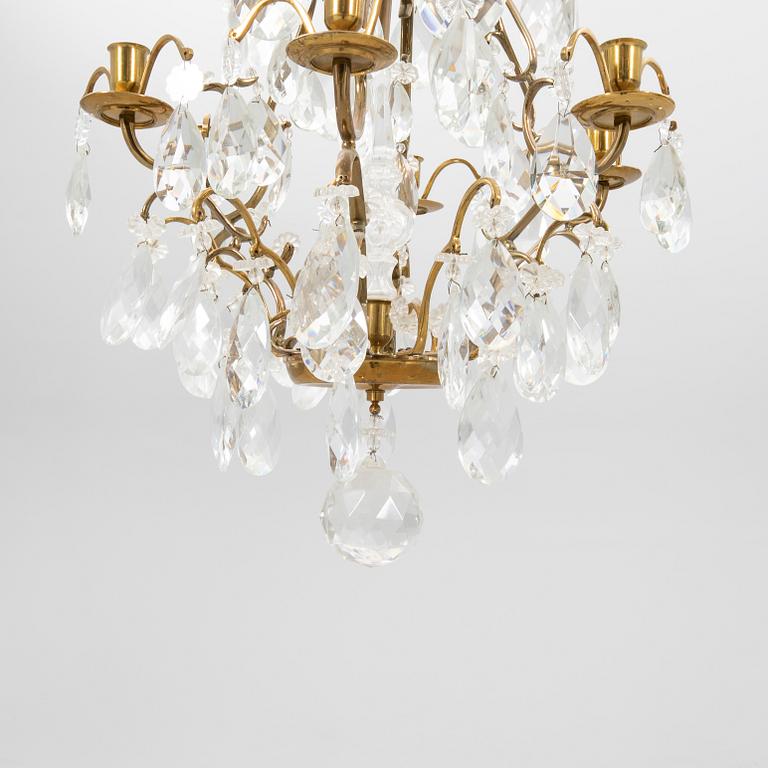 Chandelier Rococo style, first half of the 20th century.