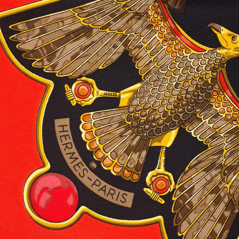 An Hermès "Egypte" silk scarf.