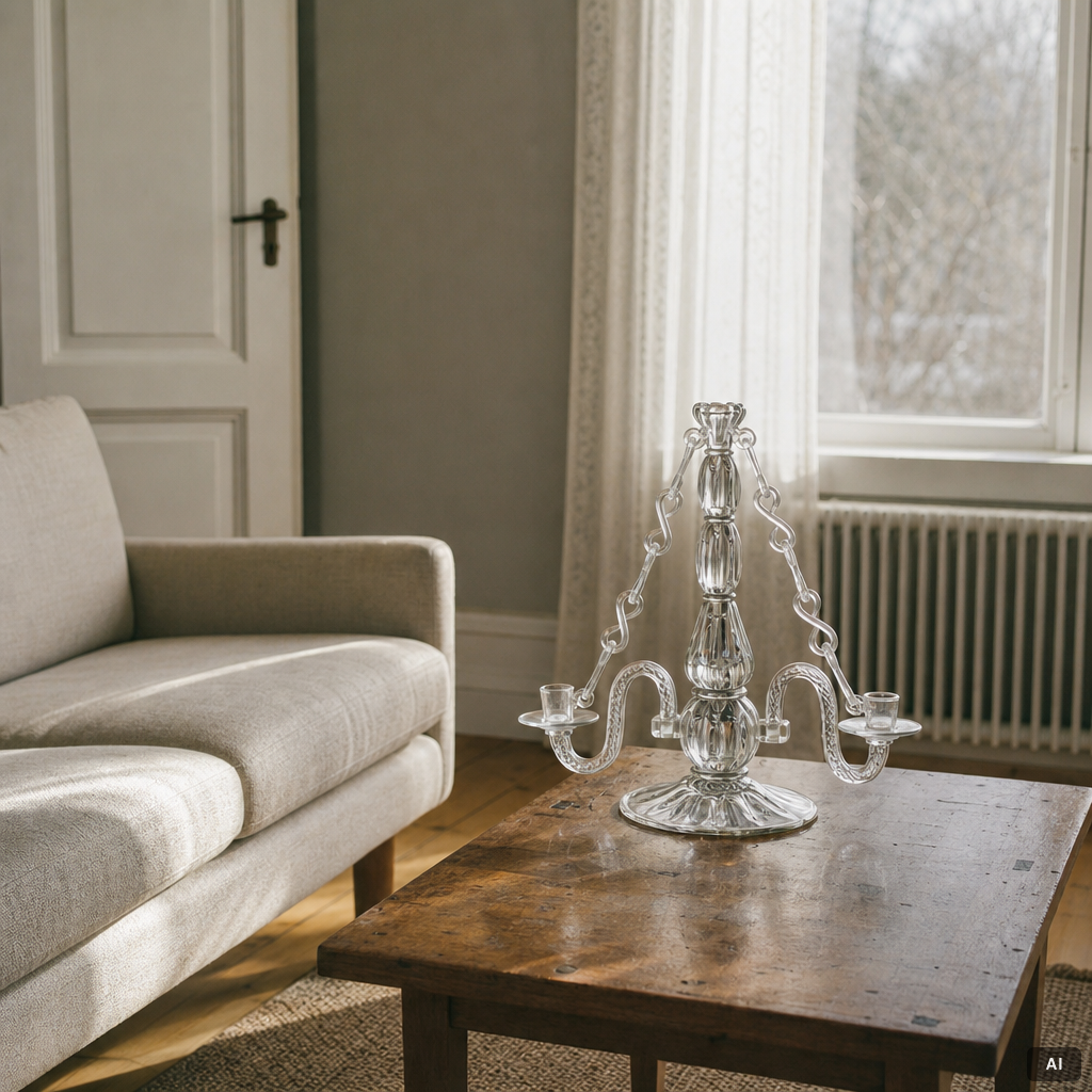 Elis Bergh, a pair of candelabra, Strömbergshyttan, 1940s.