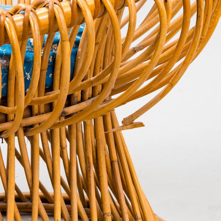 FRANCO ALBINI & GINO COLOMBINI. "Margherita" stol, 1951, rotting, H 90 cm x B 75 cm, D 83 cm, Tillverkare Bonacino.