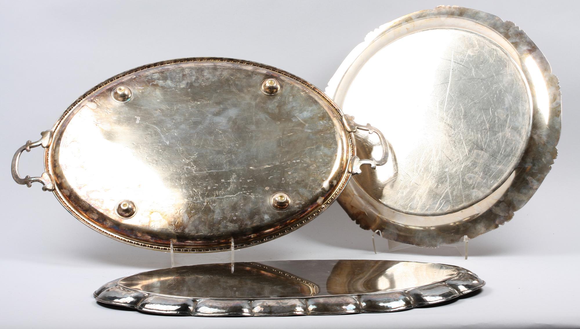 BRICKOR, 3 st, nysilver, 1900-tal.
