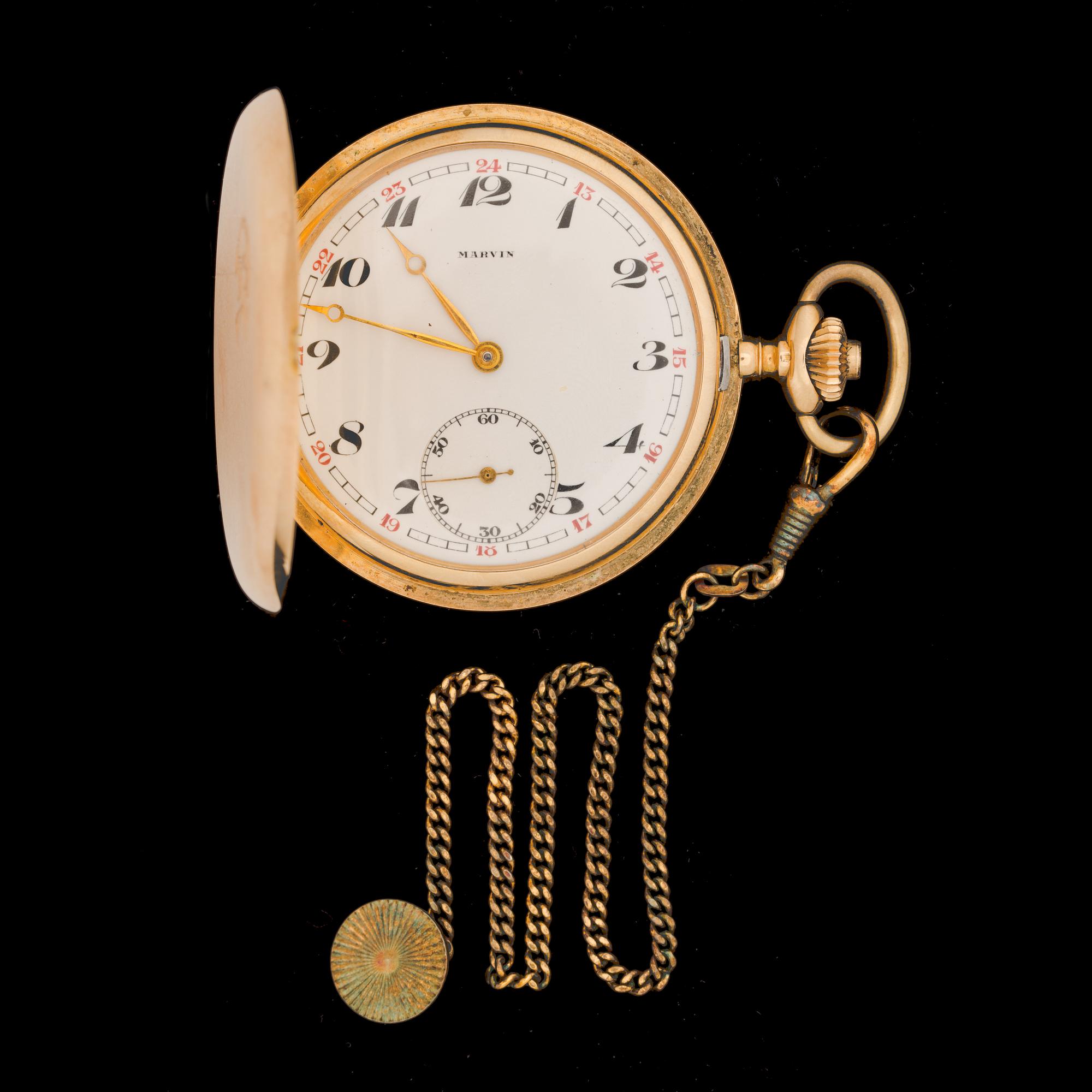 FICKUR, 14K guld, Marvin, total vikt ca 90g.