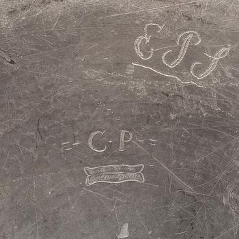 ERIC PETTERSSON KRIETZ (mästare i Stockholm 1753-95/1805)  fat tenn Stockholm 1774 fyrstämplat.