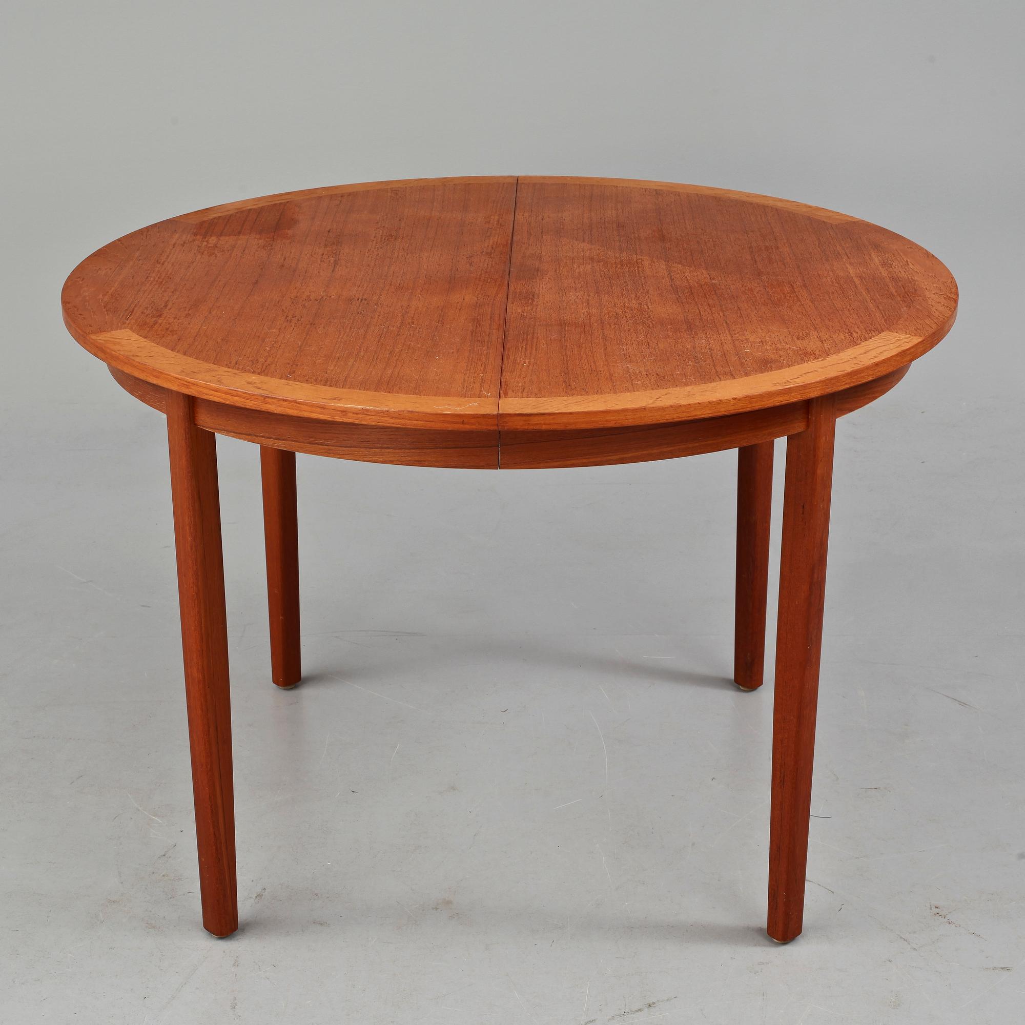 MATBORD samt STOLAR, 4 st, 1900-talets mitt.