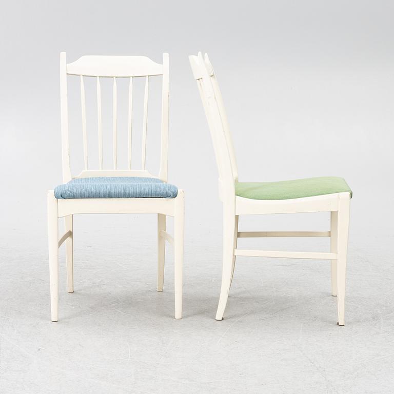 Carl Malmsten, matbord, "Herrgården" samt sex stolar "Nya Guldheden", Bodafors samt Åfors Möbelfabrik.