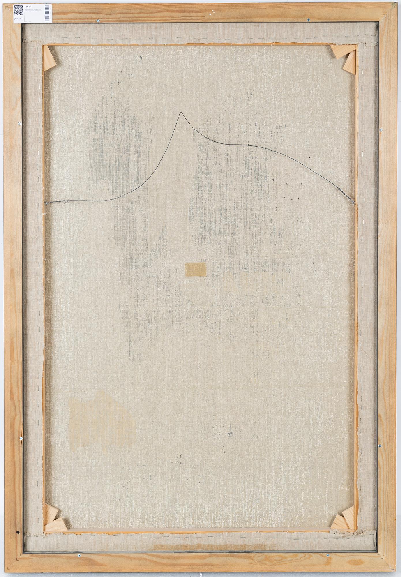 Mimmo Rotella, silkscreen in colours, collage, signed 100/100.