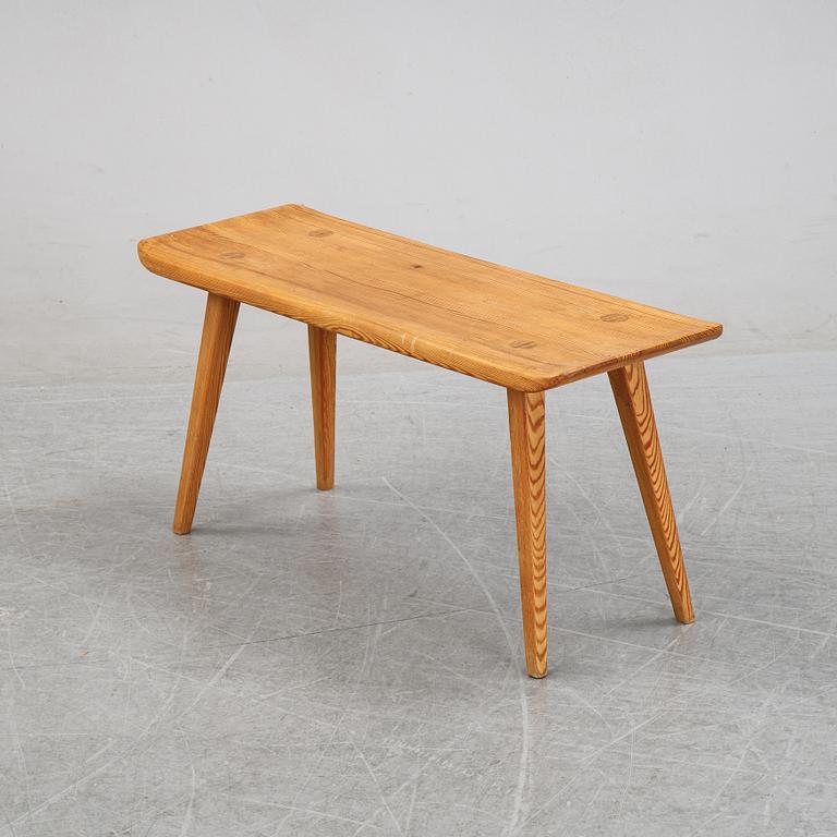 Carl Malmsten, a pine 'Visingsö stool, mid 20th Century.