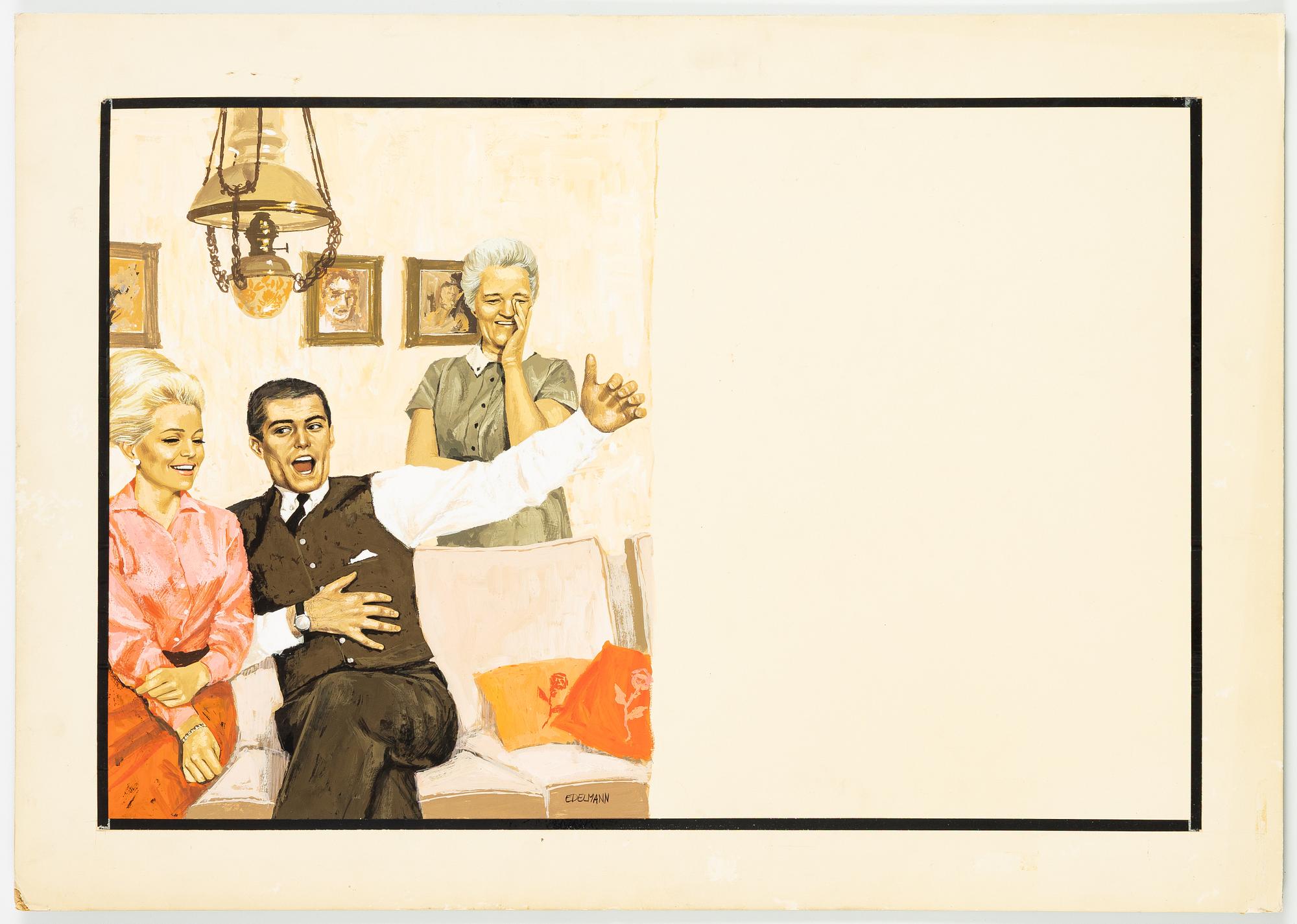 Yrjö Edelmann, "Oerfaren flicka sökes" (Inexperienced girl wanted).