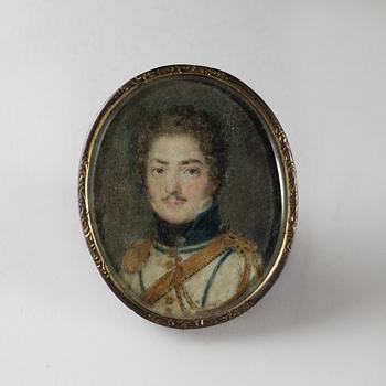 UNKNOWN ARTIST 18TH/19TH CENTURY, miniature. Oval.