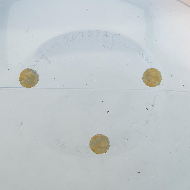 Gunnar Cyrén, a bowl, Orrefors, 1986.