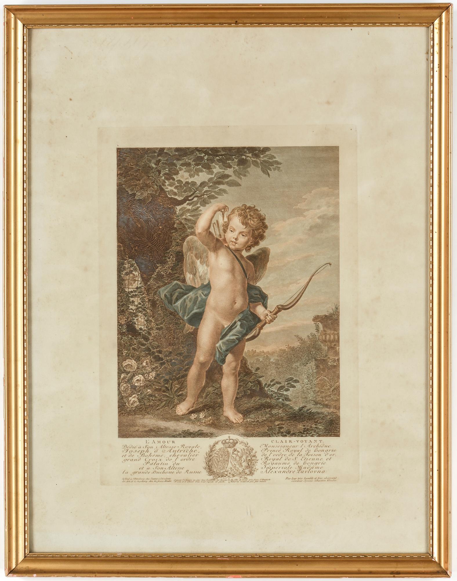 GRAVYR, efter Carle van Loo, Frankrike, 1799/1801.