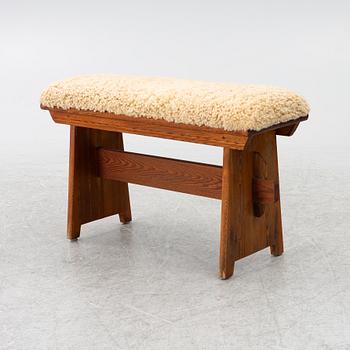 Bench of the trestle type, 20th century.