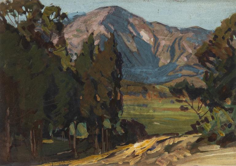 Carl Oscar Borg, Mountain Landscape.