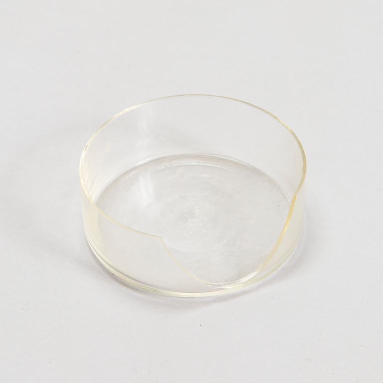Oiva Toikka, Three 'Lighthouse' glass candle holders / vases, two signed Notsjö Nuutajärvi.