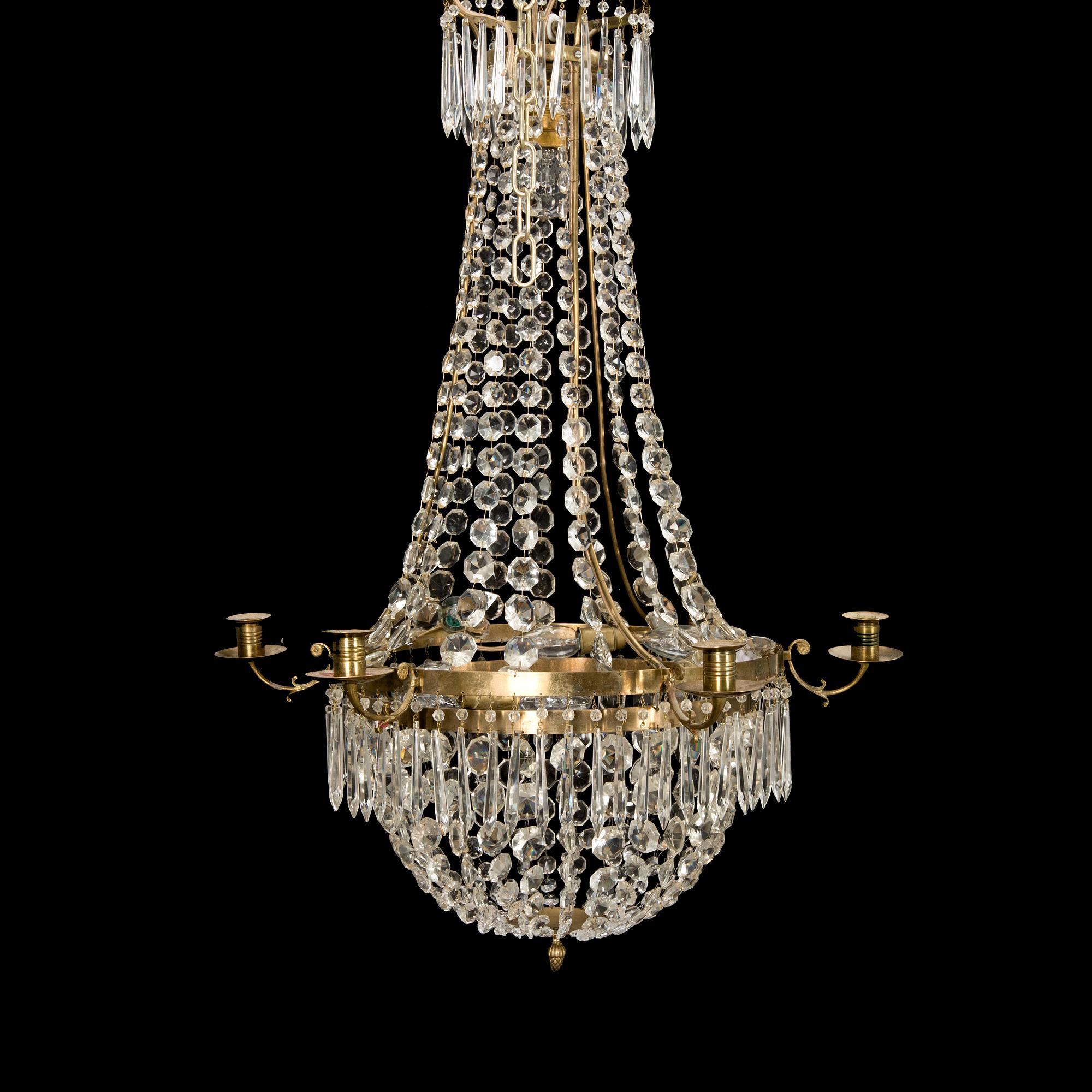 LJUSKRONA, gustaviansk stil, 1900-talets första hälft/mitt.