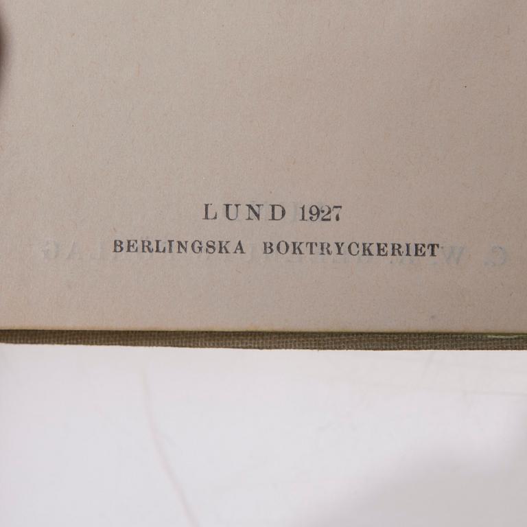 BOK, Ribbins Recepthandbok, M. Ljungdahl, C.W.K. Gleerups Förlag 1927 Lund.