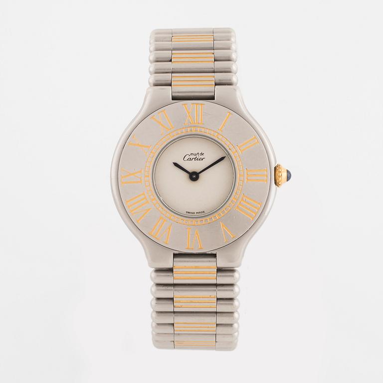 must de CARTIER, Must 21, wristwatch, 31 mm.