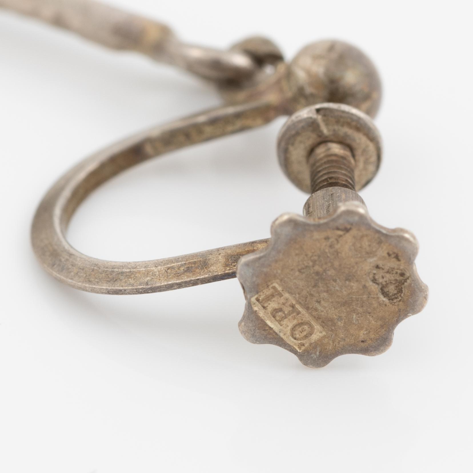 Lars Arby, four pairs of earrings, silver, Gothenburg, among others 1963 and 1967.