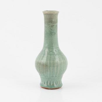 A celadon glazed vase, Ming dynasty (1368-1644).