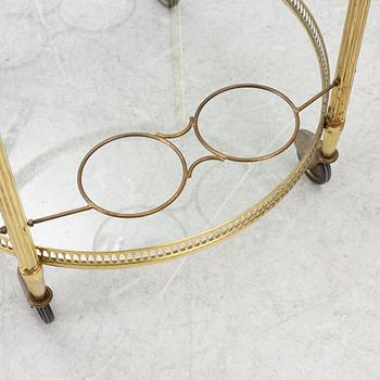 Serving cart, late 20th century.