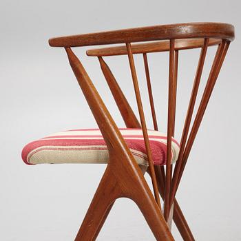 Helge Sibast, 4 armchairs, "No 8", Denmark, second half of the 20th century.