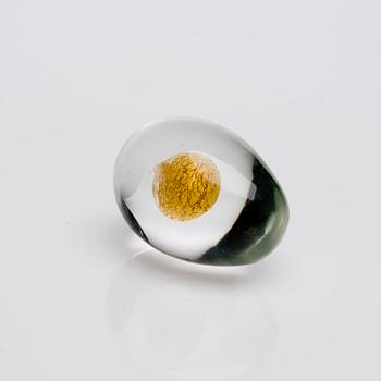 DEKORATIONSÄGG, glas, Tapio Wirkkala, signerad Venini, Italia. 1960-talets mitt.