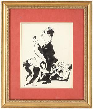 Einar Nerman · EINAR NERMAN, tusch, signerad.