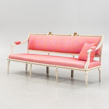 A Gustavian sofa, around 1800.