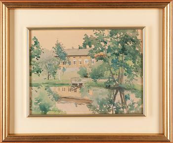 HUGO BACKMANSSON, gouache, signerad och daterad 1933.