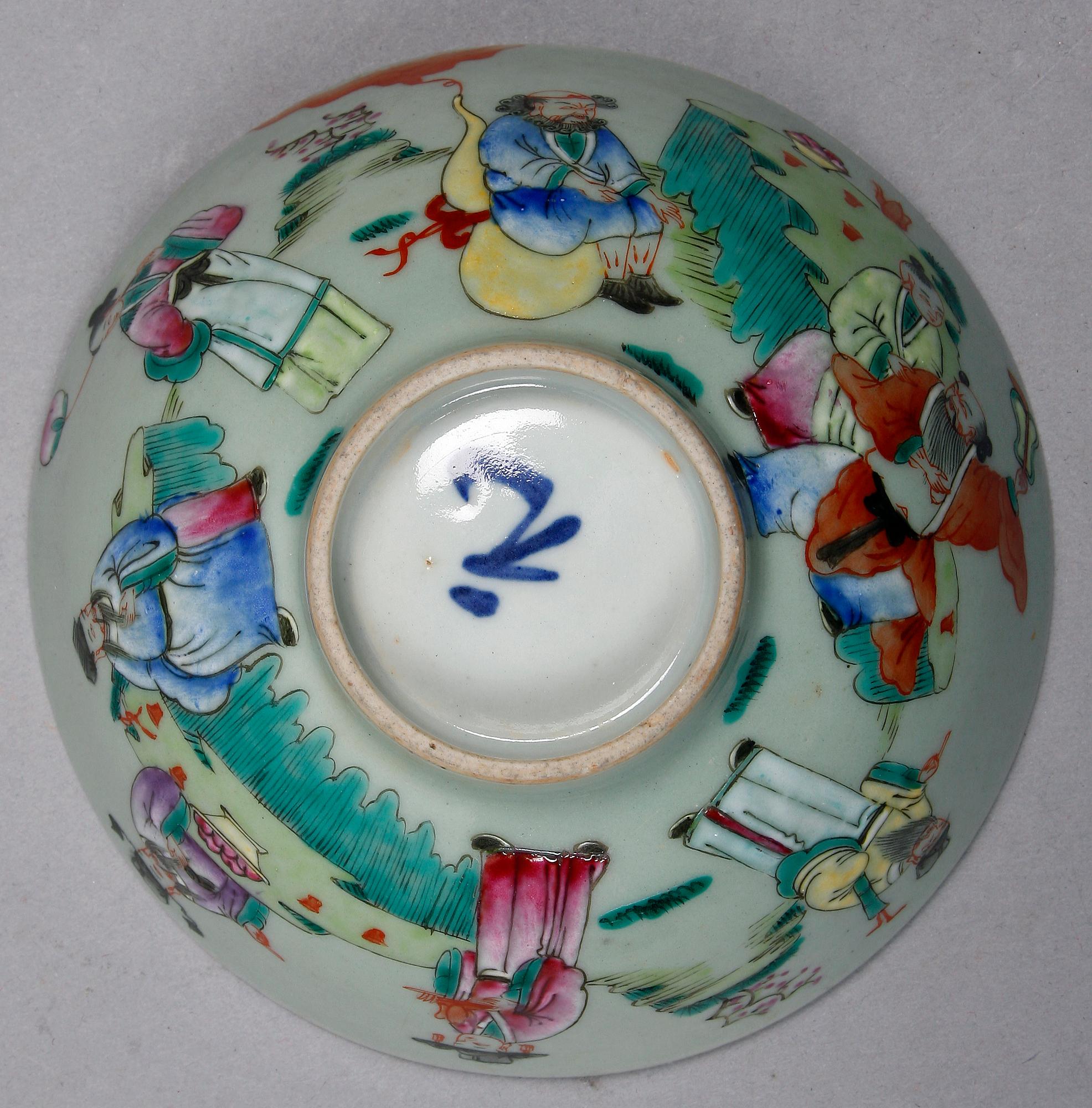 SKÅLAR, 3 st. Porslin, Kina, 1700/1800-tal.