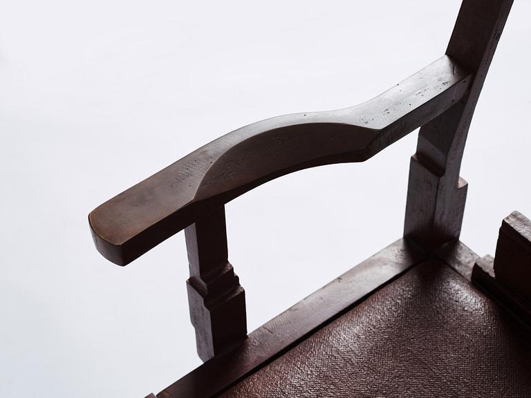 John Kandell, a patinated bronze 'Solitär' chair, Källemo, Sweden, ed. 3/7, only 3 chairs executed.