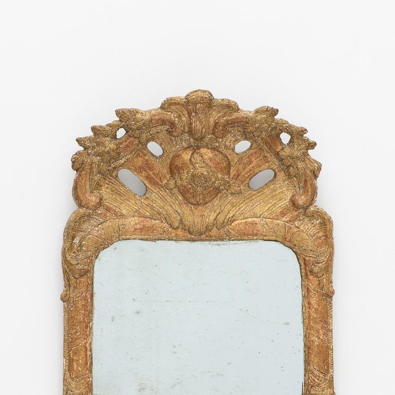 A Rococo mirror, Sweden, second half of the 18th Century.