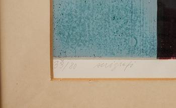 ANDERS ÖSTERLIN, färgserigrafi, signerad och numrerad 33/80.