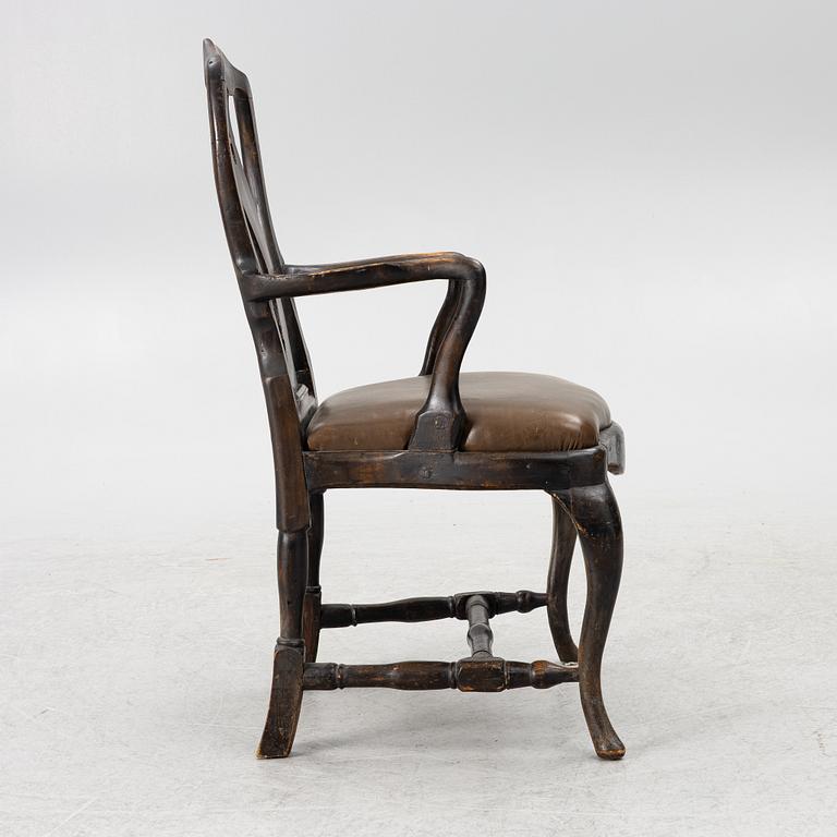 Karmstol, rokoko, 1700-tal.