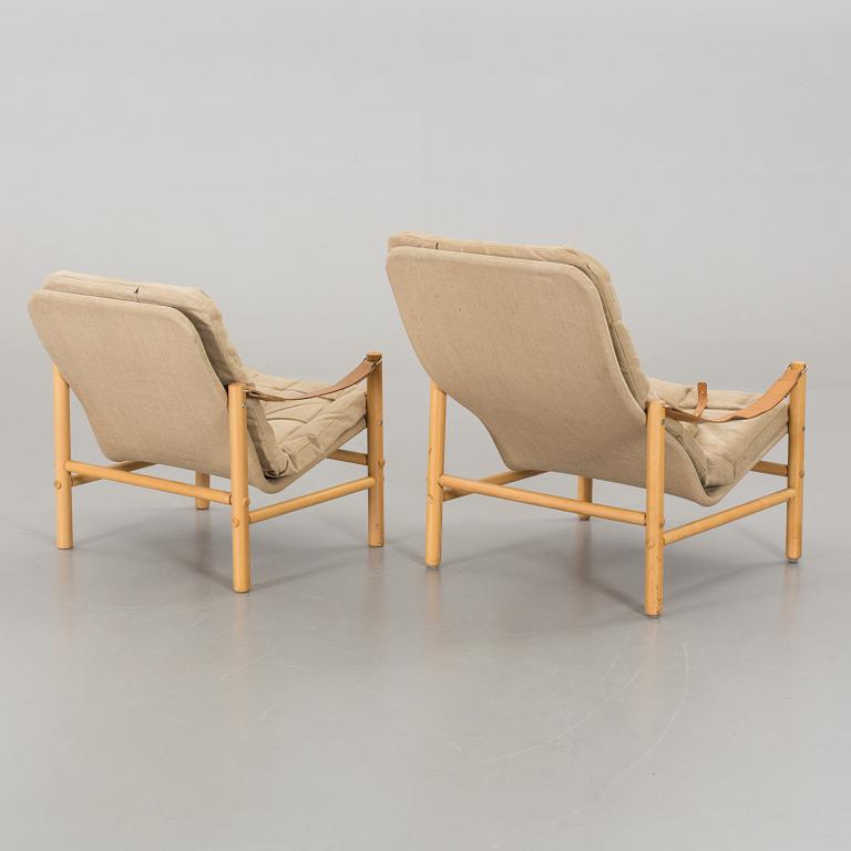 BROR BOIJE, a set of two Junker armchairs for DUX later part of the 20th century.