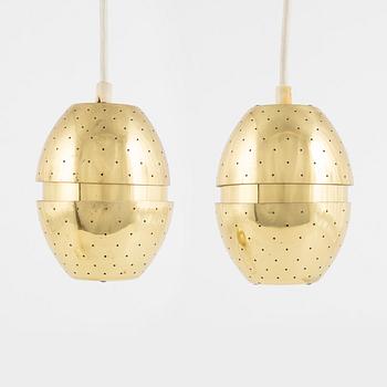 Hans-Agne Jakobsson, a pair of window/ceiling lamps, "Florina T790", Markaryd, Sweden.