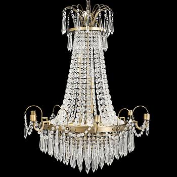 A Gustavian style chandelier, 21st Century.