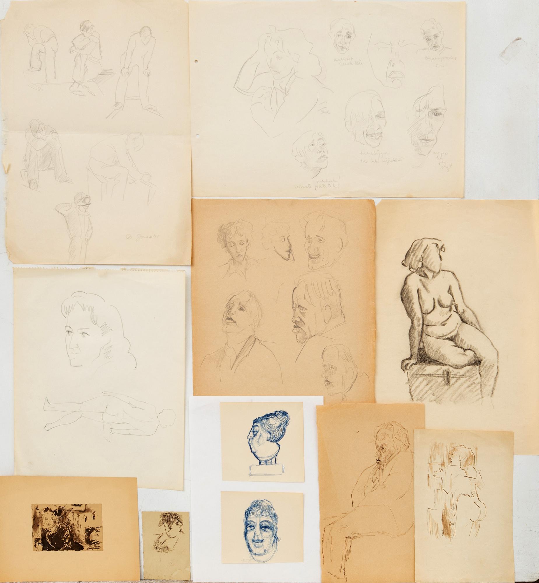 Margit Jones, Sketches 11 pcs.